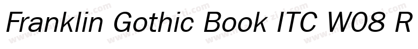 Franklin Gothic Book ITC W08 Rg字体转换